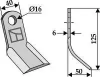 Y-Messer 125x40mm